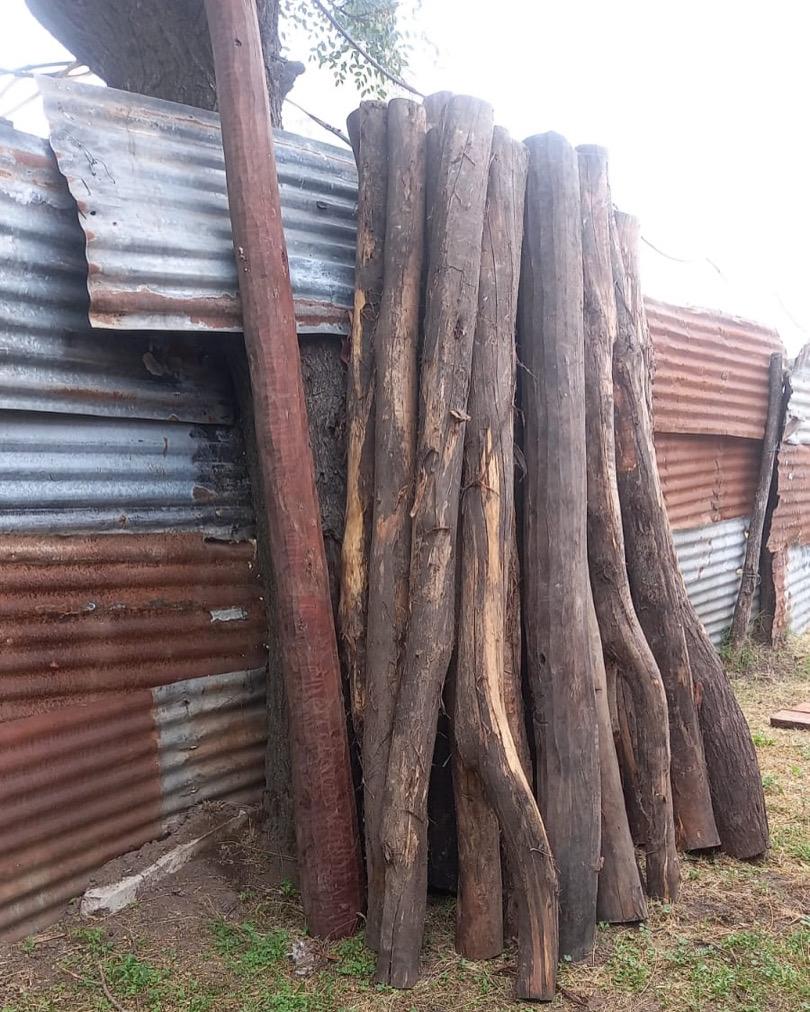 Postes de madera para uso rural